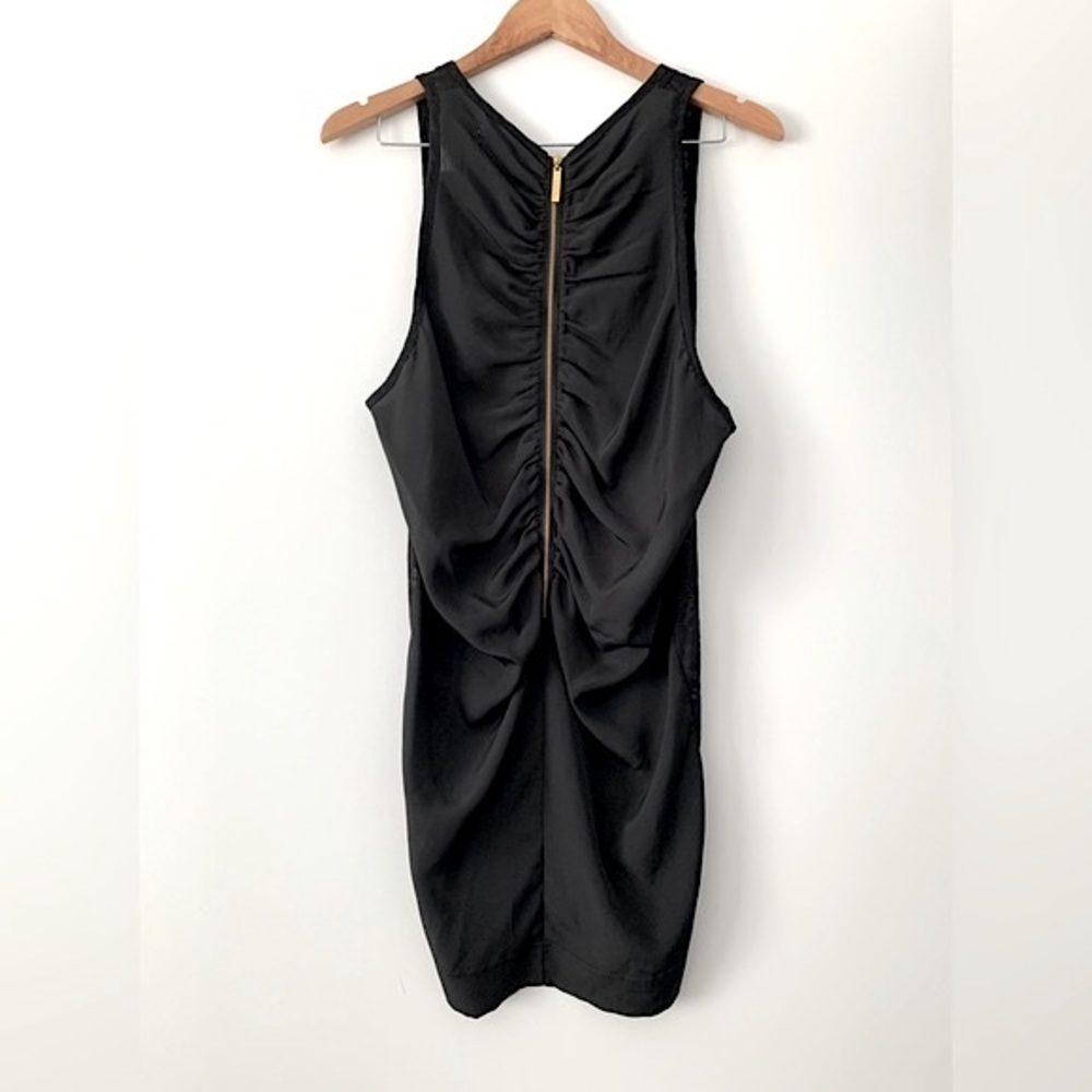 🌟PRICE DROP🌟 NWT! KENSIE DRESS black + gold sheer front back zipper Size XS - Picture 3 of 6